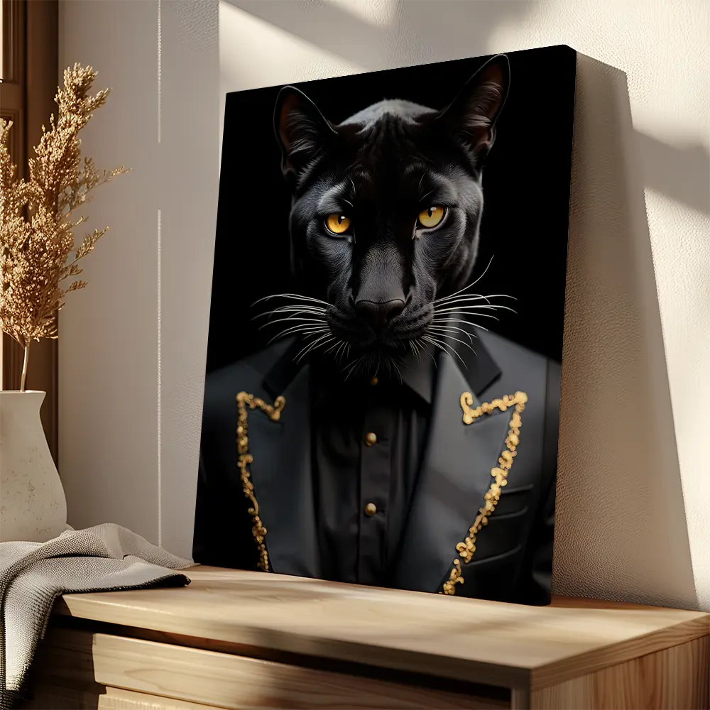 Black Leopard Suit