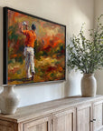 Golf Player Painting