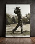 Golf Player Drawing