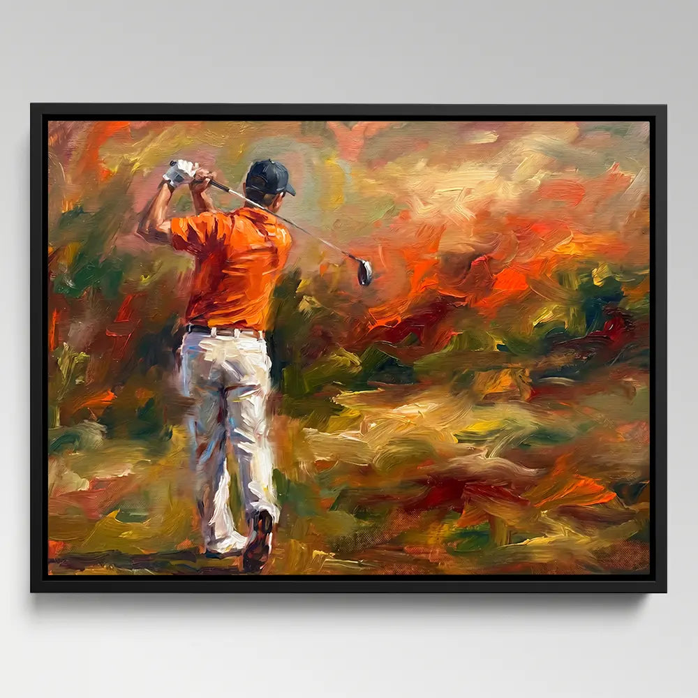 Golf Player Painting