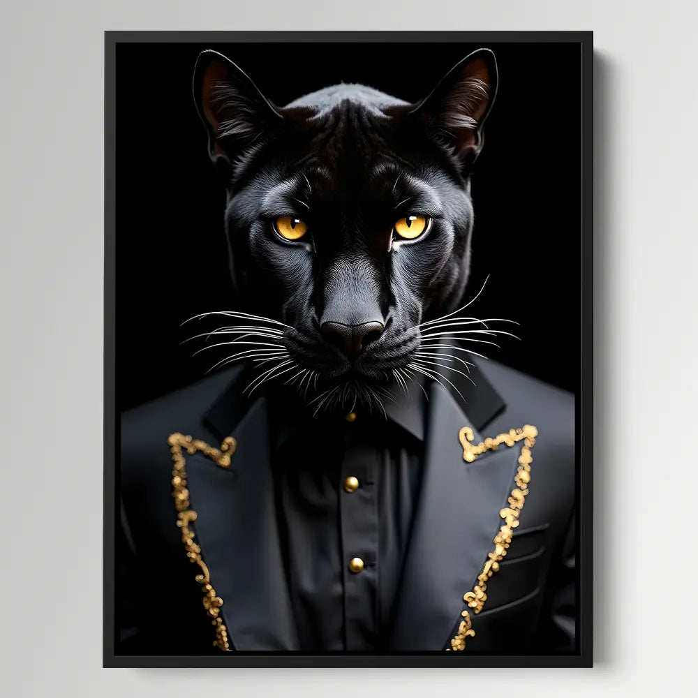 Black Leopard Suit