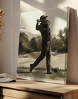 Golf Player Drawing