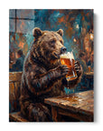 Bear Drinking Beer