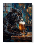 Black Panther Drinking Beer