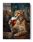 Cheetah Drinking Beer