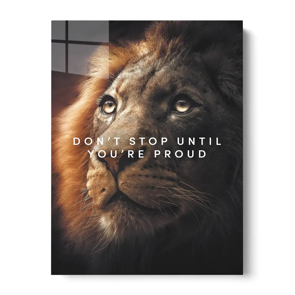 Dont Stop Until You're Proud