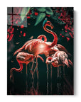 Glowing Flamingos