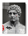 Greek Vandalism Statue
