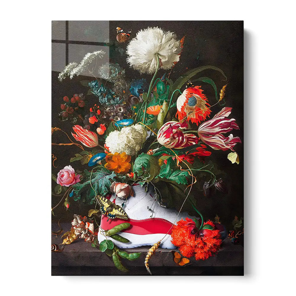 Shoe Flowers Painting