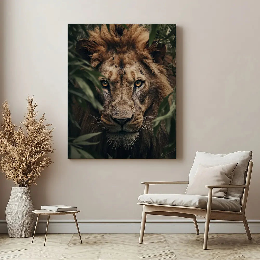 Bushes Lion