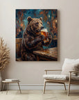 Bear Drinking Beer