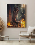Bear Escaping Fire