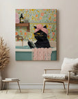 Black Cat In Bath