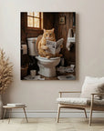 Cat On Toilet Hilarious