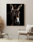 Donkey Black Portrait