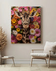 Giraffe Flowers Dream