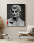 Greek Vandalism Statue
