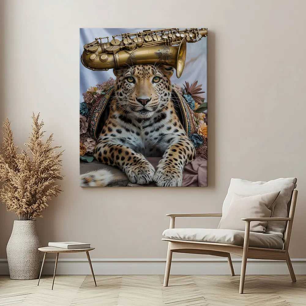 Leopard Saxophone