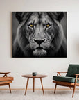 Lion Yellow Eyes