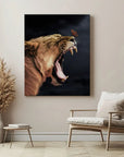 Lioness Annoying Butterfly