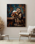 Monkey Drinking Beer