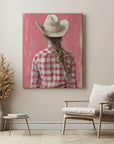 Striped Shirt Cowgirl