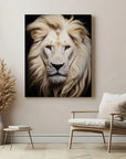 White Lion Black Portrait