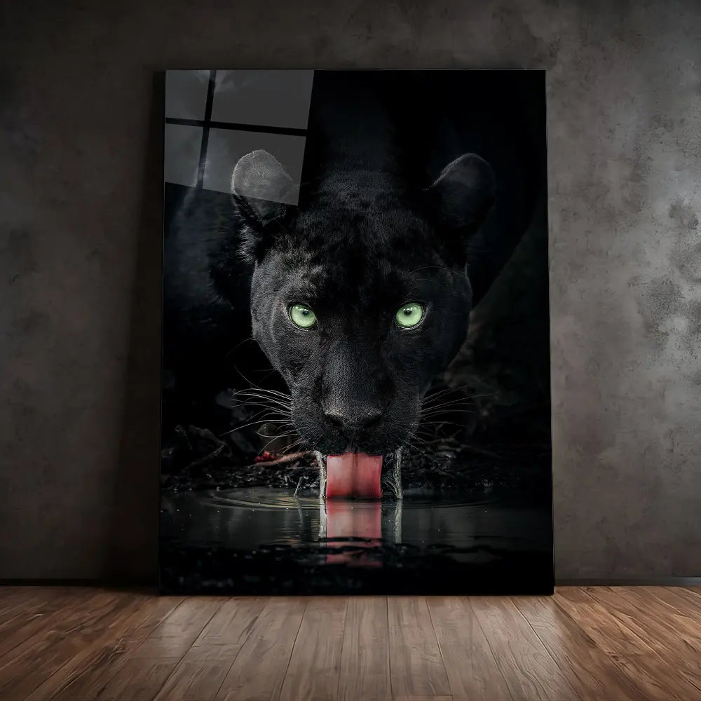 Black Panther Drinking