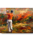 Golf Player Painting
