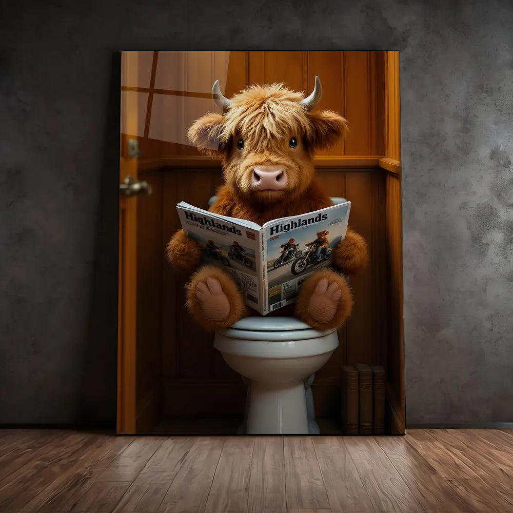 Highland Cow Toilet