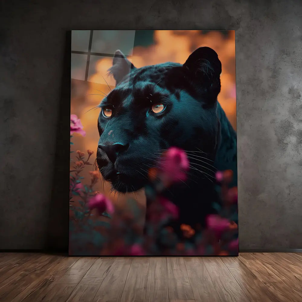 Floral Black Panther