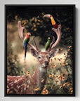 Deer & Birds