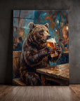 Bear Drinking Beer