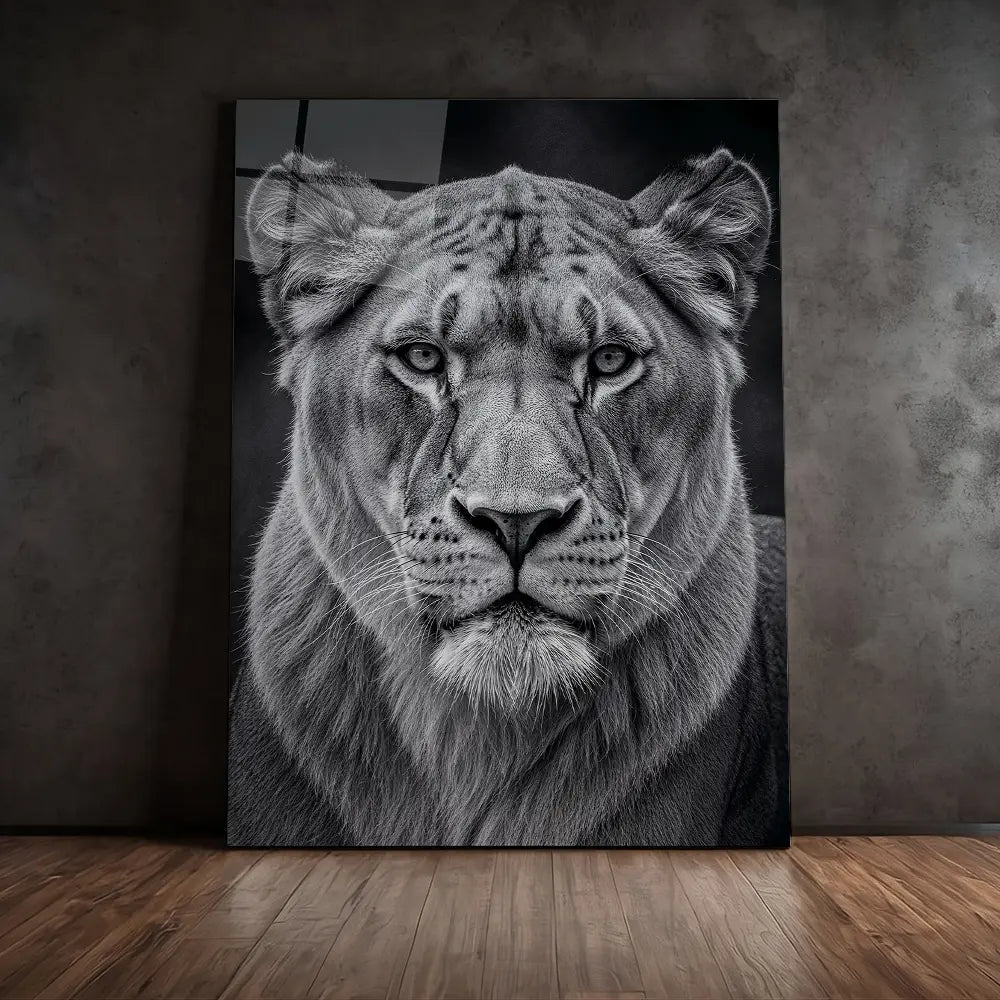 Black And White Lioness