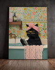 Black Cat In Bath