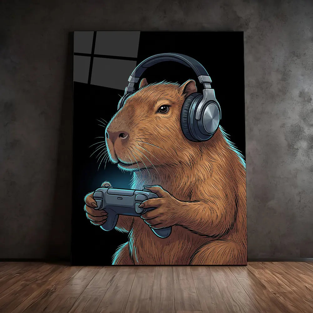 Capybara Playing Videogames