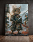 Cute Samurai Cat