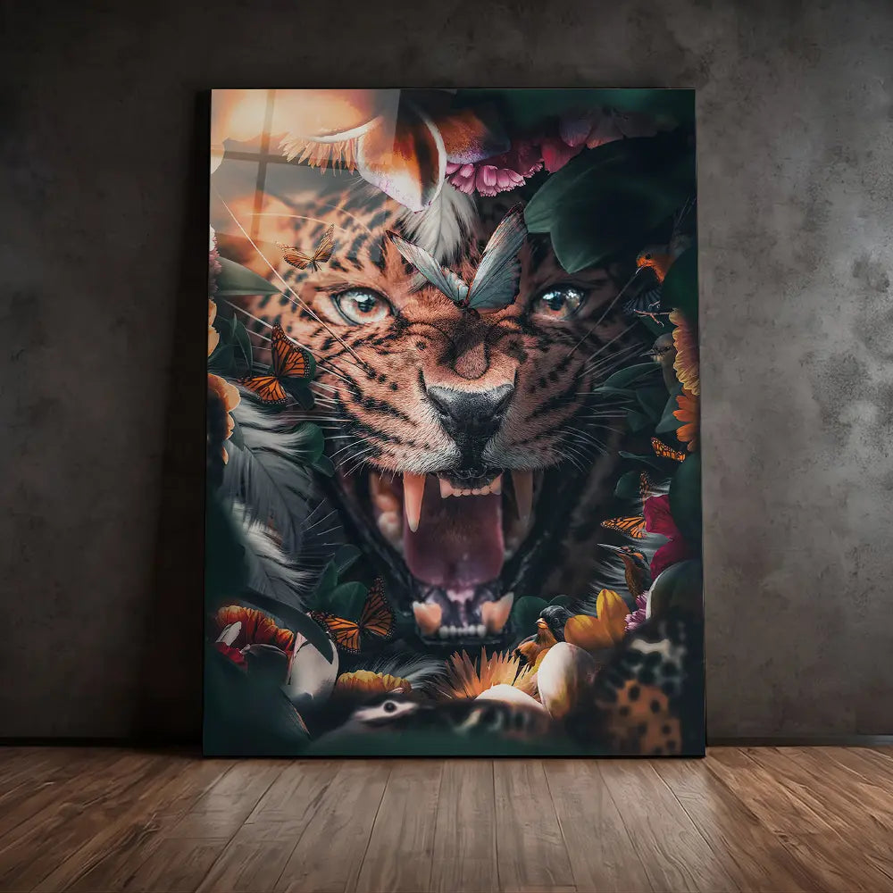 Floral Leopard