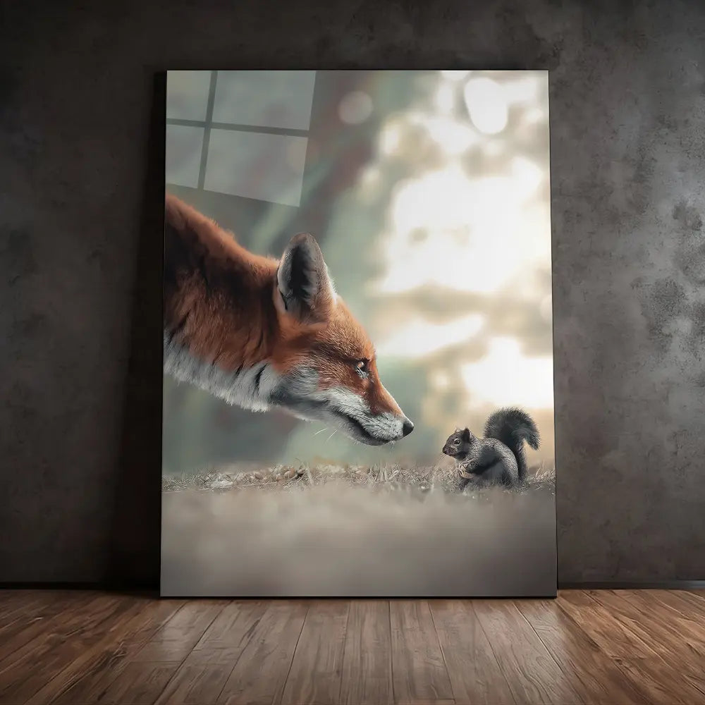 Fox Meets Squirrel