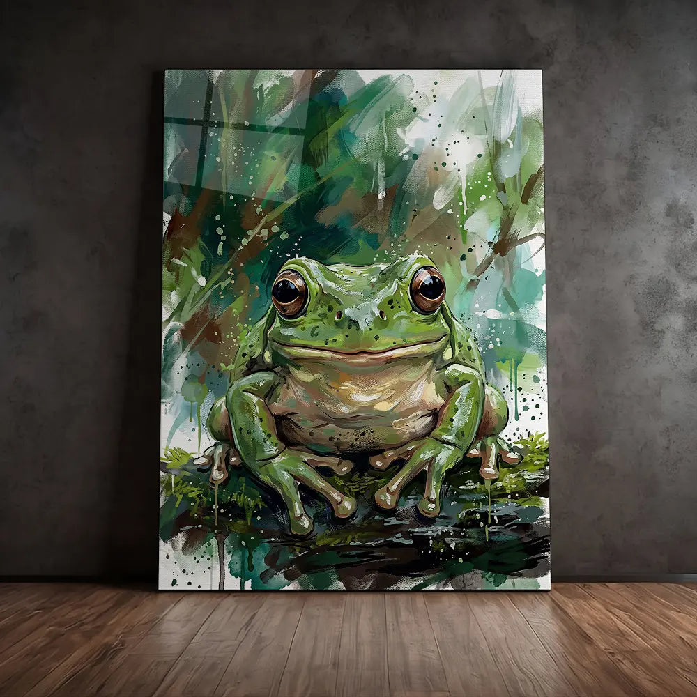Frog Splatter Painting
