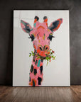 Giraffe Eating Plants