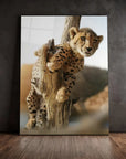 Hanging Cheetah Cub