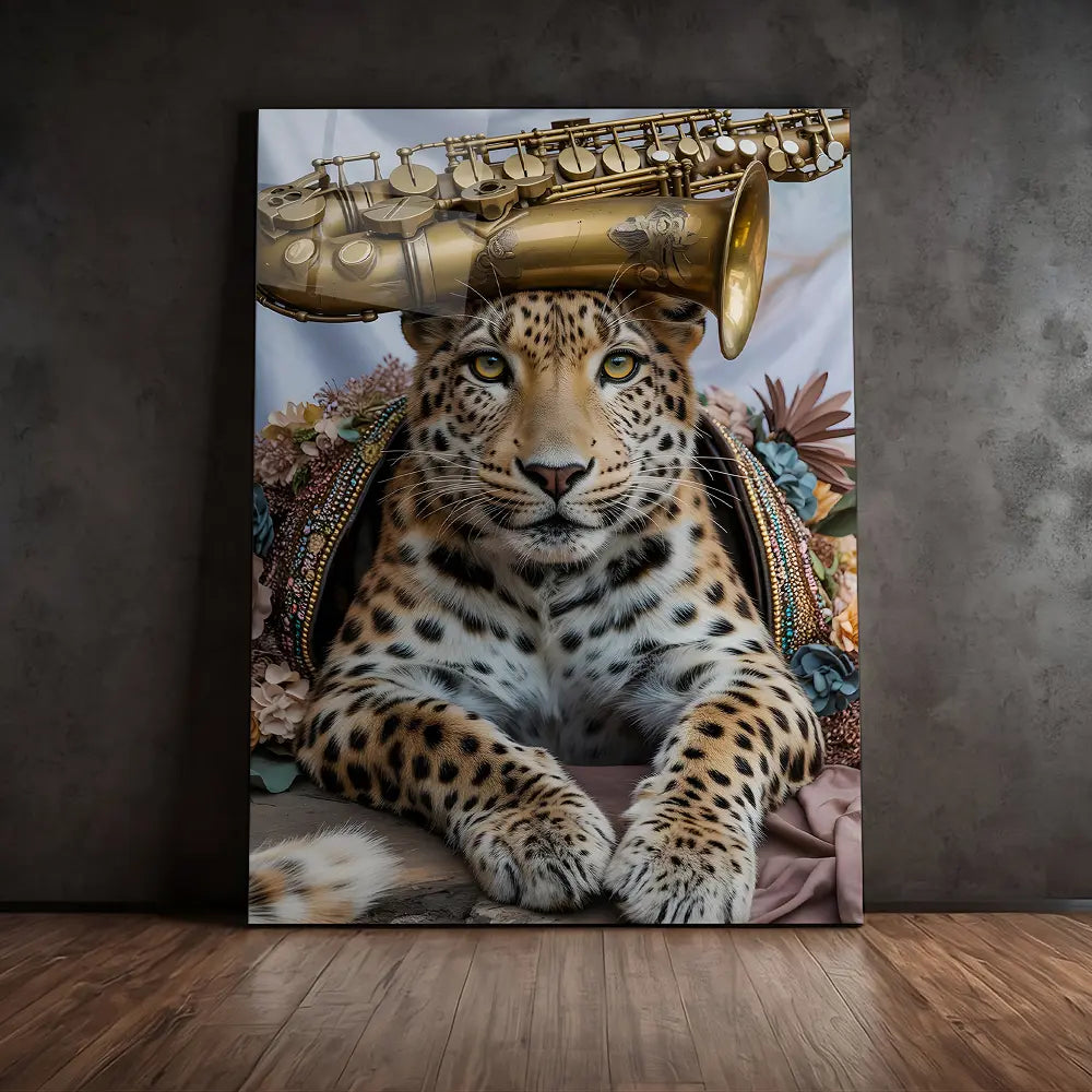Leopard Saxophone