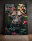 Lion Angry Flowers