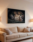 Lion Hiding Horizontal
