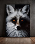 Marble Fox Black Portrait