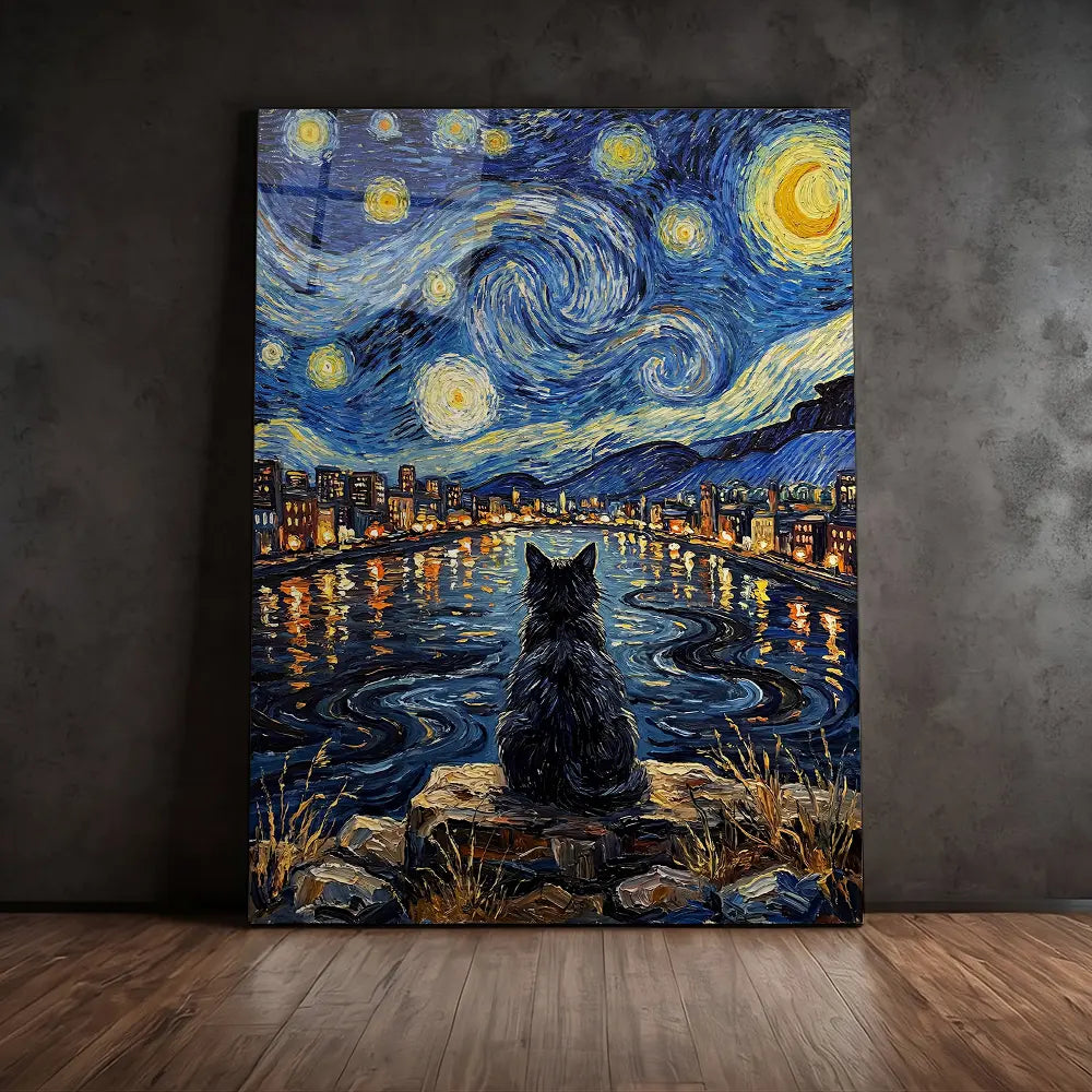 Starry Night Cat