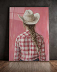 Striped Shirt Cowgirl