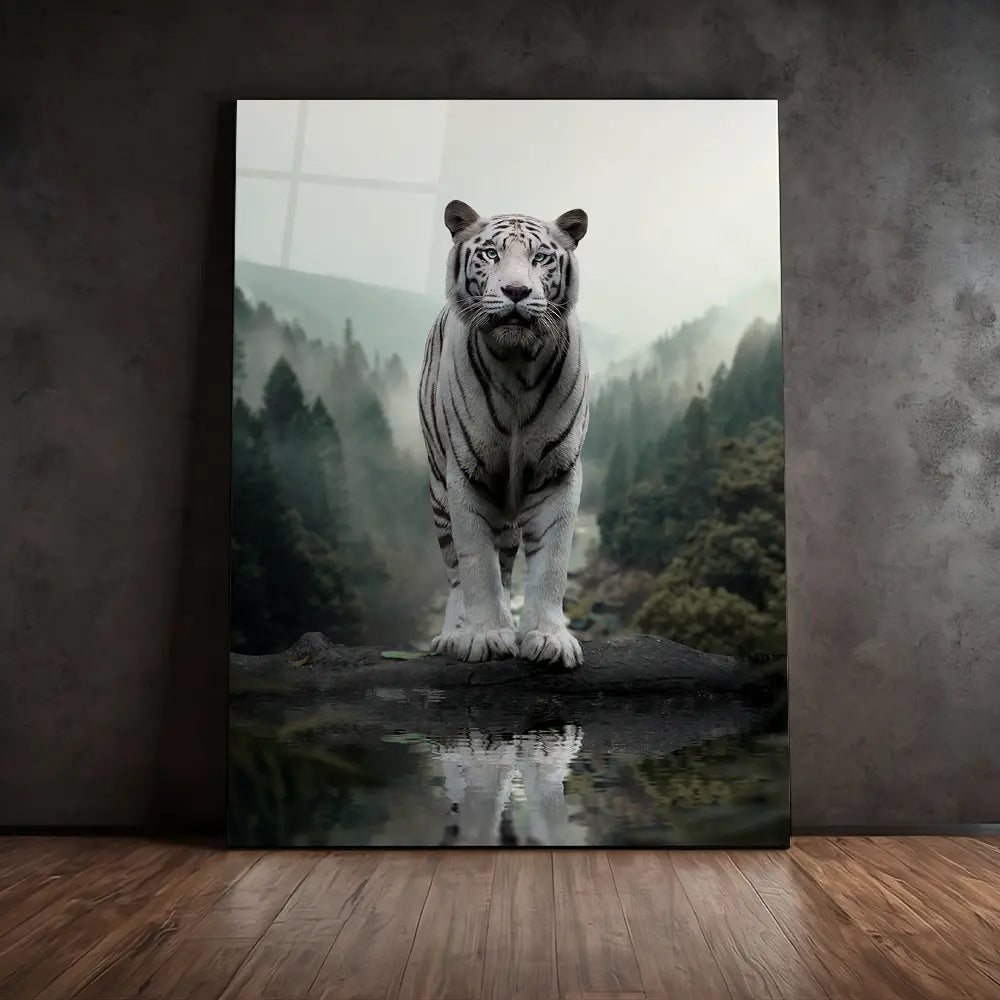Tiger White Reflection