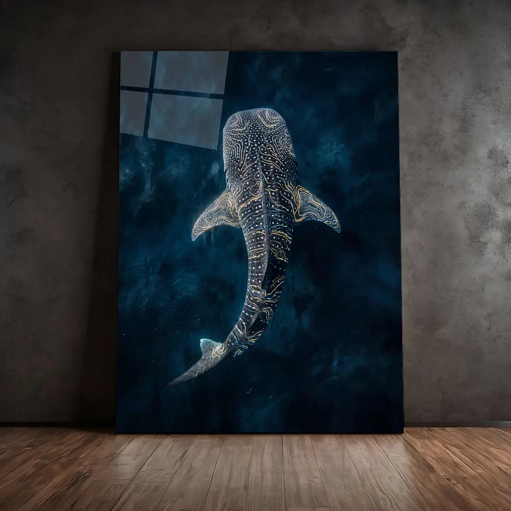 Whale Glowing Water